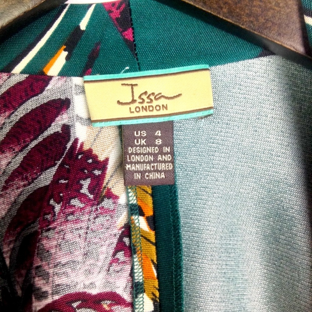 ISSA LONDON Silk Emerald Tunic or Dress - Picture 7 of 8